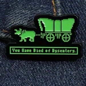 Retro oregon trail pin